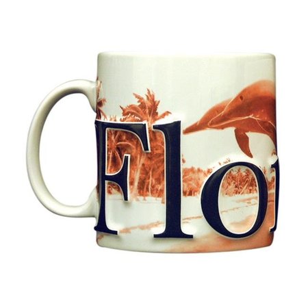 AMERICAWARE Americaware SMFLA01 Florida 18 oz Duo Tone Coral Relief Mug SMFLA01